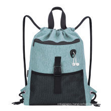Waterproof Plain Gym sports drawstring backpack